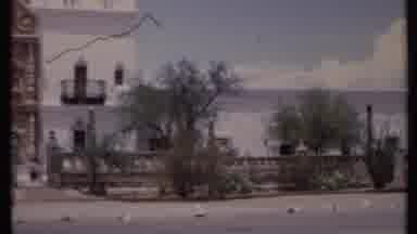 California USA (1971): White Mansion Spanish Style House