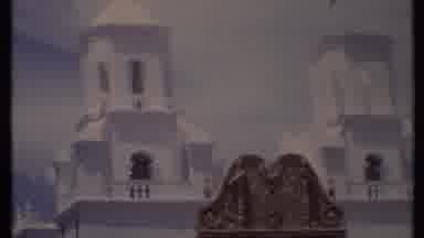 California USA (1971): A White Building With Towers In The Colonial Style In The