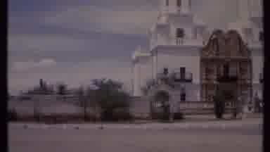 California USA (1971): A Clean White Cathedral Or Mosque Set In An Arid Climate
