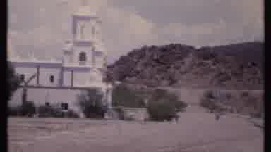 California USA (1971): The White Church By The Mountains