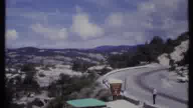 California USA (1971): Beautiful National Forest View With Visitors Walking On