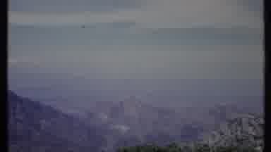 California USA (1971): Mountains And Green Trees On A Bright Sunny Day