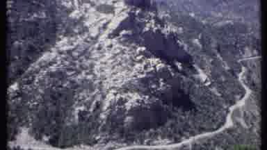 California USA (1971): Aerial View From Airplane Window Of Snow Covered Mountains