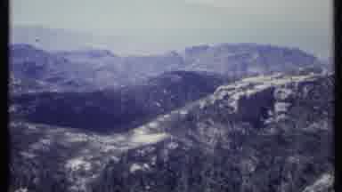 California USA (1971): Nature With Desert Like High Mountains Covered By Few Trees
