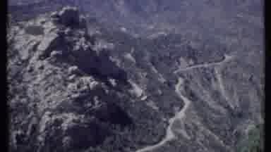 California USA (1971): A Winding Road That Is Surrounded On All Sides By Very
