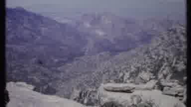 California USA (1971): Huge Field Of Mountains And Trees In The Distance