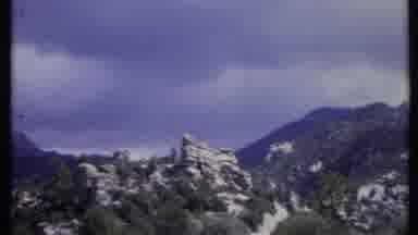 California USA (1971): Landscape View Mountains Rocks Formations Trees Nature
