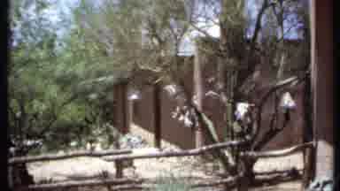 California USA (1971): Dry Outdoor Meditation Area With Concrete Statues Amid