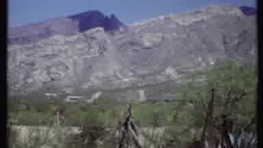 California USA (1971): Old Footage Of A Mountain Landscape Of A Arid Region With A