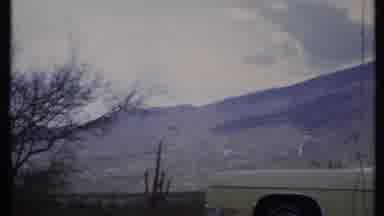 California USA (1971): Camera Pans Around Capturing The Outdoors Then Pans Up The