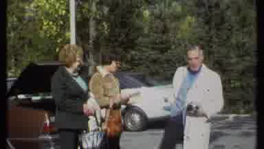 Ithaca New York (1979): Man With Camera In White Coat Puts Performs A Dance In