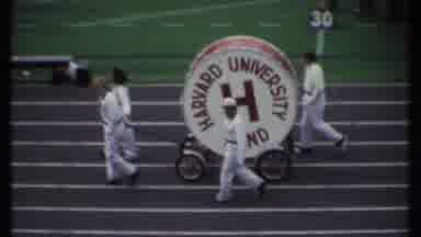 Ithaca New York (1979): A Harvard University Bass Drum Being Wheeled Into Position