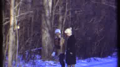 Ithaca New York (1979): Woman Tries To Catch Sliding Sled As Other Woman Is No