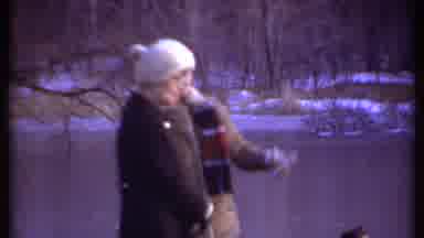 Ithaca New York (1979): People Standing Around Talking With Each Other In The Snow