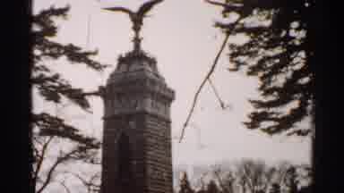 Japan (1952): Old Black White Brick Tree Film Scary Bird Branch Lines