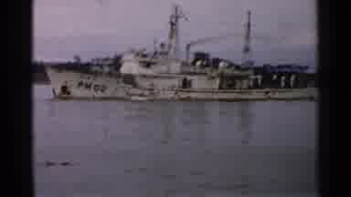 Japan (1952): Beautiful Green Mountain And The Blue Ocean And Ships