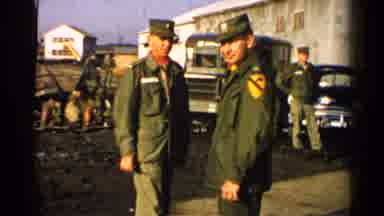 Japan (1952): Three Army Men Talking
