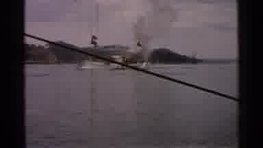 Japan (1952): Army Soldiers Watch Boat On A River Or Other Body Of Water