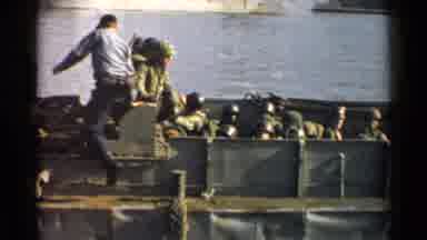 Japan (1952): Group Of Military Combatants Preparing For Their Departure In A