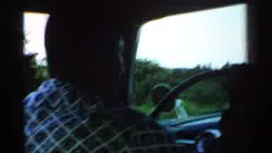 Japan (1952): Person Driving Along In A Car The Steering Wheel Is Quite Large Not
