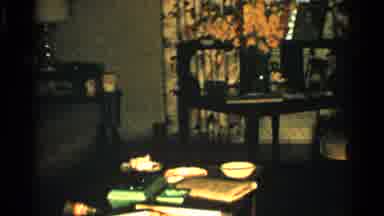 JAPAN-1952: Vintage Family Living Room With Photos And Flowers