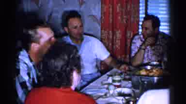 Japan (1952): A Group Of Friends Gathering For A Nice Dinner At Someone Home
