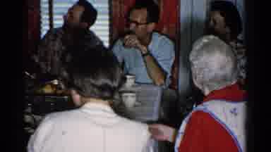 Japan (1952): People Gathered Around The Table Talking With Each Other And Eating
