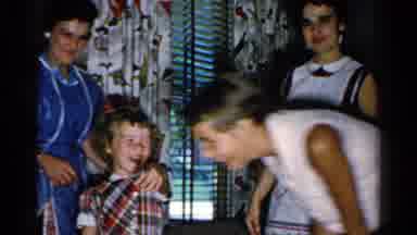 New Hampshire (1952): Child And Her Family Having Fun With The Camera