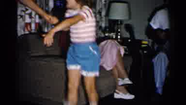 New Hampshire (1952): Child Dances Happily With Woman In Dress As Man Plays Notes
