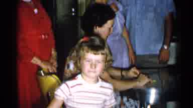 New Hampshire (1952): People Talking And Kid Posing For The Camera