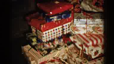 New Hampshire (1952): A Table Set Up For Christmas Celebration With Many Presents