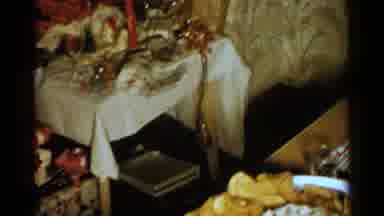 New Hampshire (1952): Wrapped Christmas Presents Piled Under A Colorful Decorated