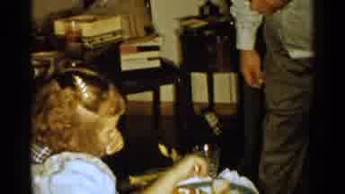 New Hampshire (1952): A Child Contemplates Sharing Her Dinner With The Family Dog