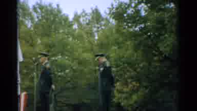 New Hampshire (1952): Man Gives A Speech Then Another Stands And Removes Cap Then