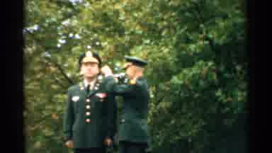 New Hampshire (1952): Man In Uniform Pins Something To Another Man In Uniform