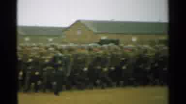 New Hampshire (1952): American Soldiers Marching In Formation On Base