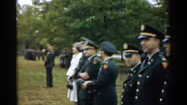 New Hampshire (1952): Military Ceremony With Multiple Officers Taking Pics And