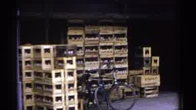 Japan (1953): Crates Are Stacked Then Man Runs Out Then Truck Is Partially Loaded