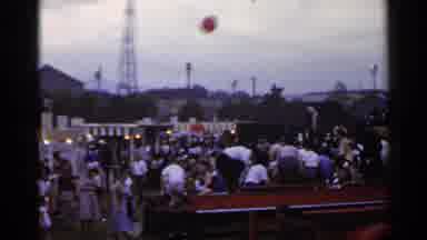Japan (1953): Mid 20th Century Fair And Gatherings Red Balloons During The Evening