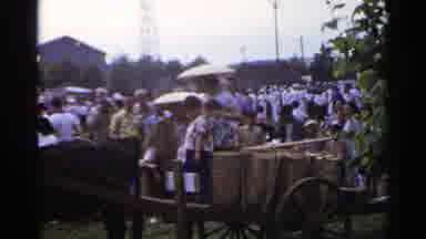 Japan (1953): Men In White Uniform Hustling In The Streets During Large Gathering