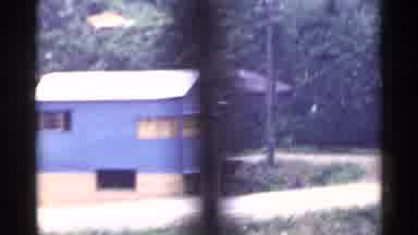 Japan (1953): A Shaky Video Clip Of Houses Spread Out In A Countryside Setting