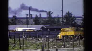 Japan (1953): Industrial Steam Pipe That Is Polluting The Air