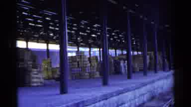 Japan (1953): Train Track Near The Loading Dock Where Boxes Will Be Loaded Onto