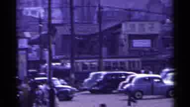 Japan (1953): Street With Pedestrians And Traffic On A Sunny Day