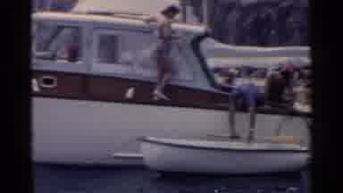 California (1955): Some People Who Are On A Boat Together Having Fun On A Nice