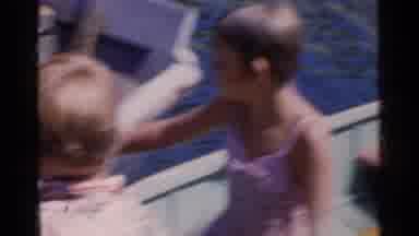 California (1955): Fun Family Time Getting Into Rowboats On The Water