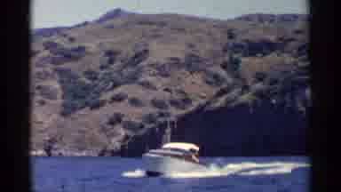 California (1955): A Water Boat Is Sailing In The Water