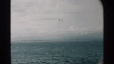 Pearl Harbor Hawaii (1958): Panoramic The Calm Blue Waters Of The Ocean During The