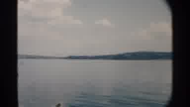 Pearl Harbor Hawaii (1958): Scenic Lake Landscape View From Boat On Clear Summer