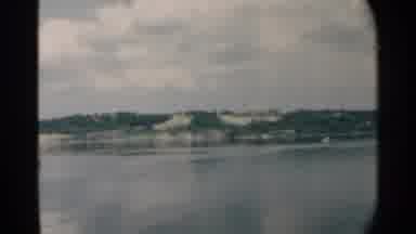 Pearl Harbor Hawaii (1958): A Boat Ride On A Lake Surrounded By Green Trees